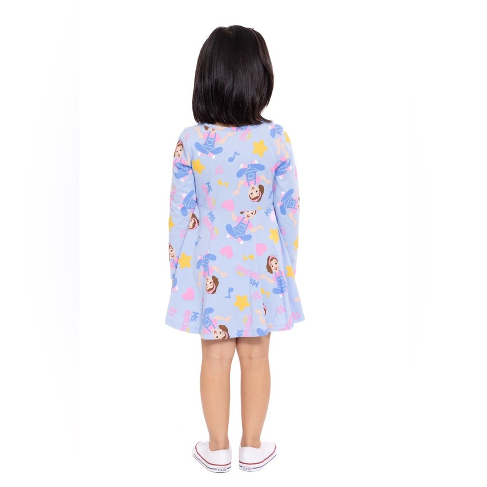 Ms. Rachel Toddler Long Sleeve‎ Print Dress NWT 3T 4T 5T - Picture 4 of 4